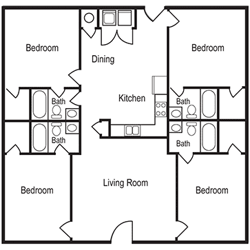 Woodsong Village 4BR - Cypress Floor plan
